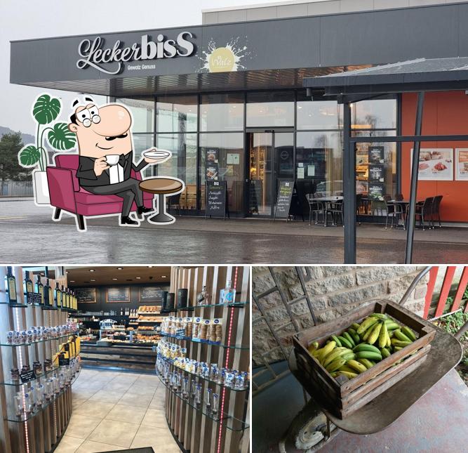 La interni e cibo del ristorante