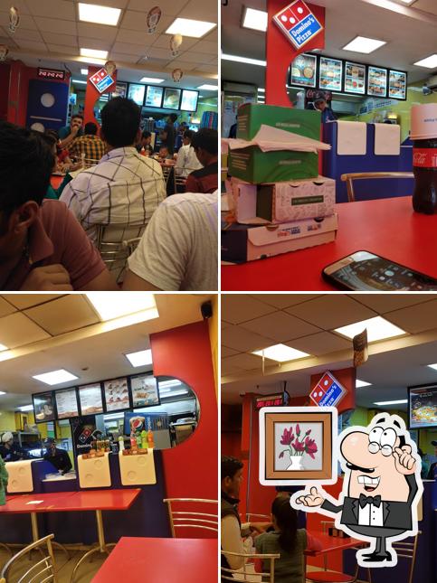 The interior of Domino's Pizza Sector 20, Panchkula