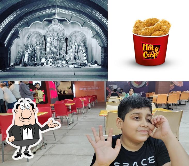 The interior of KFC