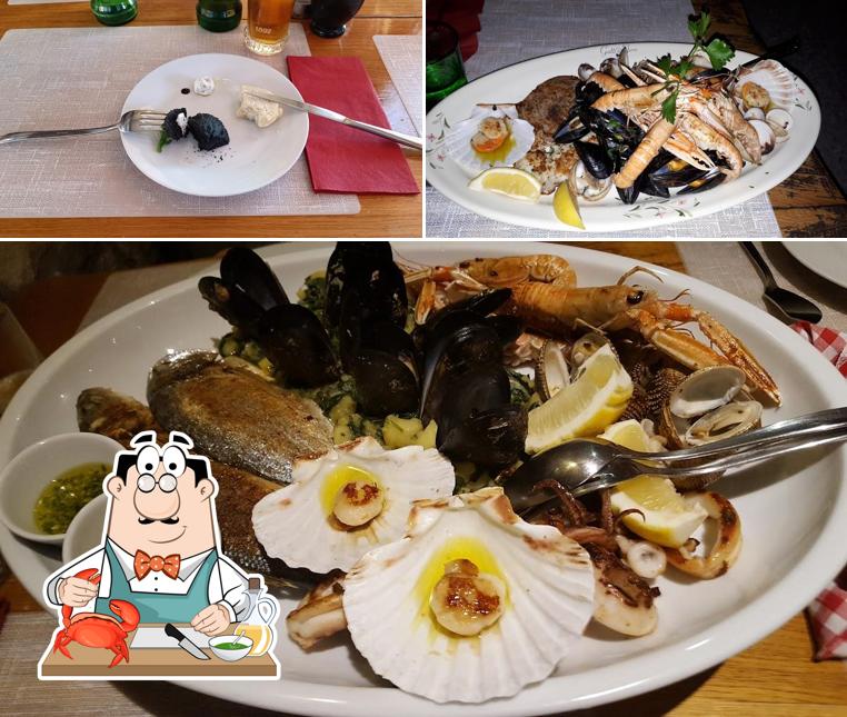 Prenditi la cucina di mare a Konoba Gatto Nero