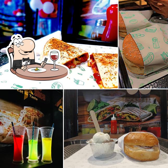 Food at 4 Slice Pizza