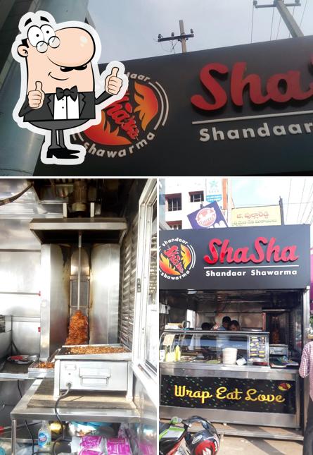 Here's a picture of Shasha Shandaar Shawarmaa