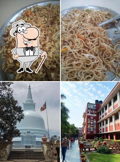 The photo of exterior and food at Hansraj College Canteen