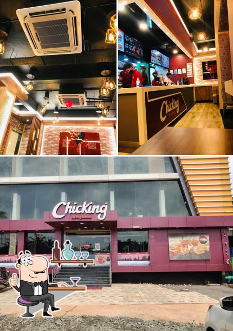 The picture of Chicking’s interior and food