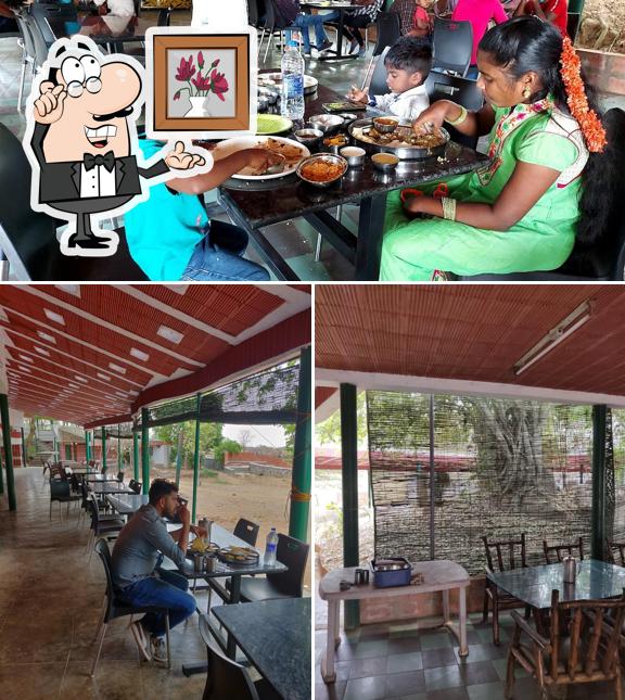 The interior of Hill view Restaurant