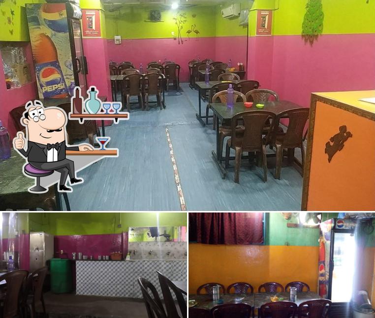 Among various things one can find interior and dining table at Hotel Sony