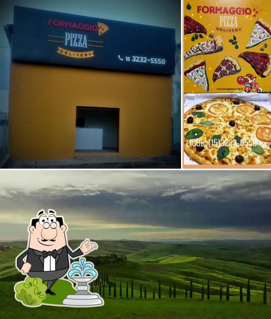 O exterior do Formaggio Pizza Delivery Sorocaba