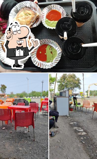 This is the image showing interior and food at Greenees Fast Food