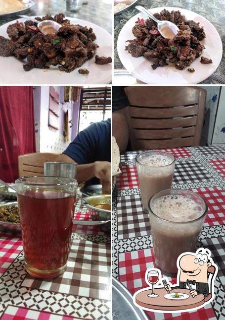 The restaurant's food and drink