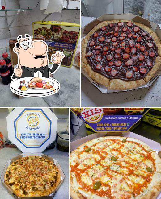 Peça pizza no Lanchonete e pizzaria do Xis