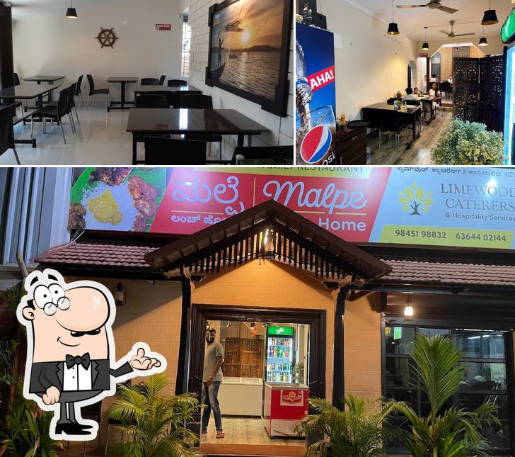 The interior of Malpe Lunch Home Family Restaurant