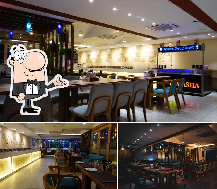 The interior of Indian Tamasha Cafe and Restro