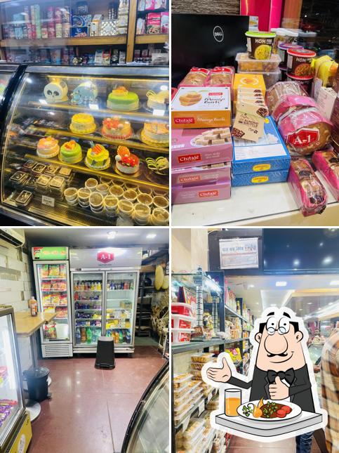 Check out the photo showing food and interior at A-1