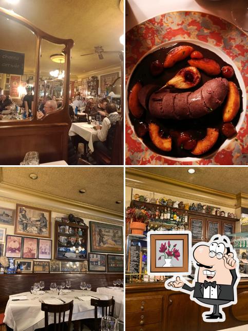 Gli interni di Bistrot du Bœuf Rouge