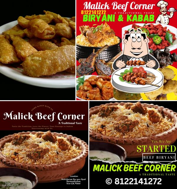 Food at Malick Beef Corner