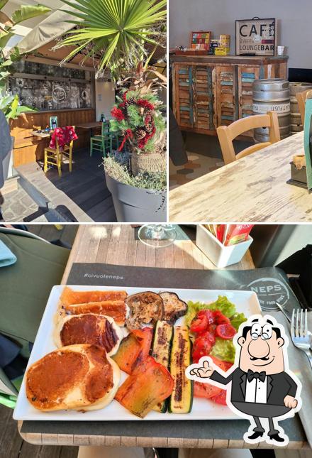 Tra le varie cose da NEPS Coffee Food Wine Treviso si possono trovare la interni e cibo