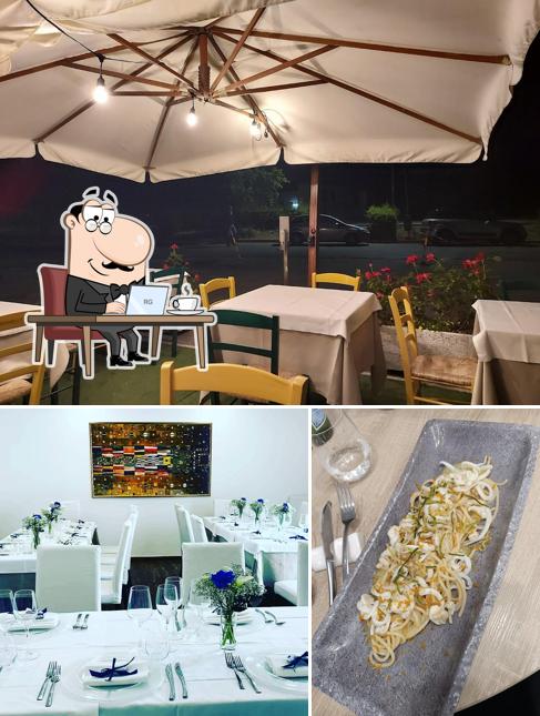 Gli interni di Osteria da Livio