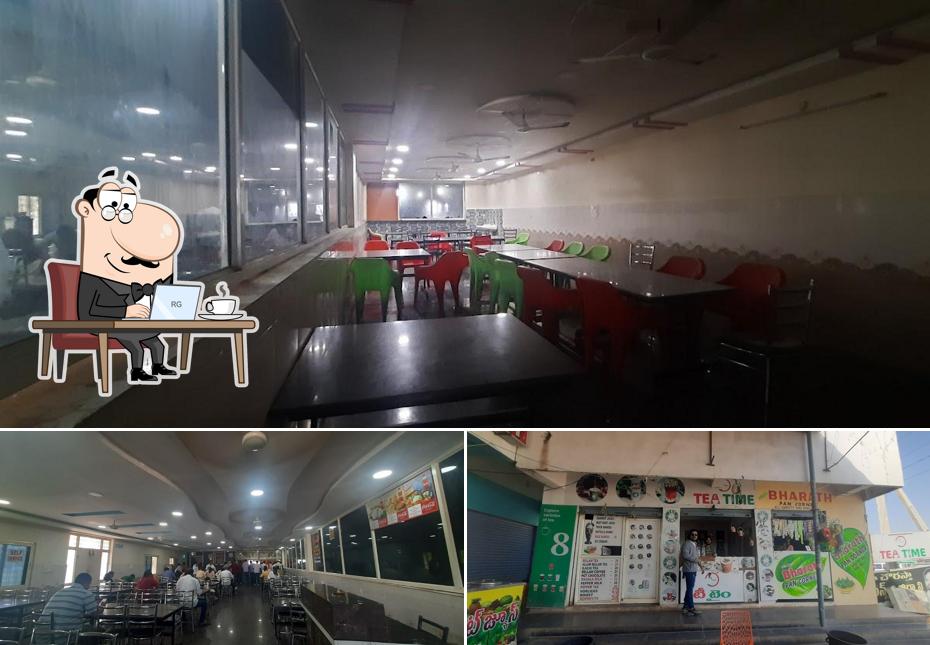 This is the image depicting interior and food at R&R Tiffins