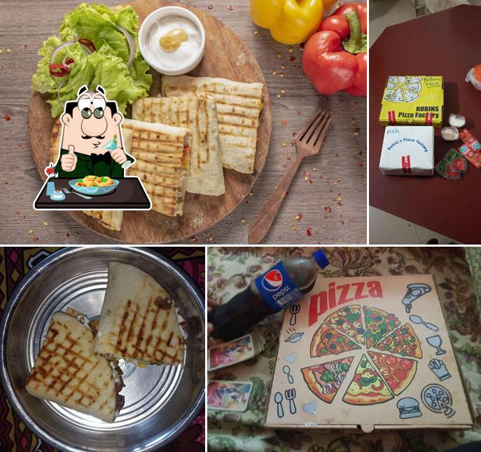 Food at Robins Pizza Factory