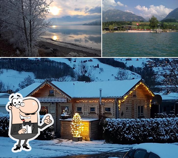 Goditi la vista dagli esterni di Seefeld Park Sarnen