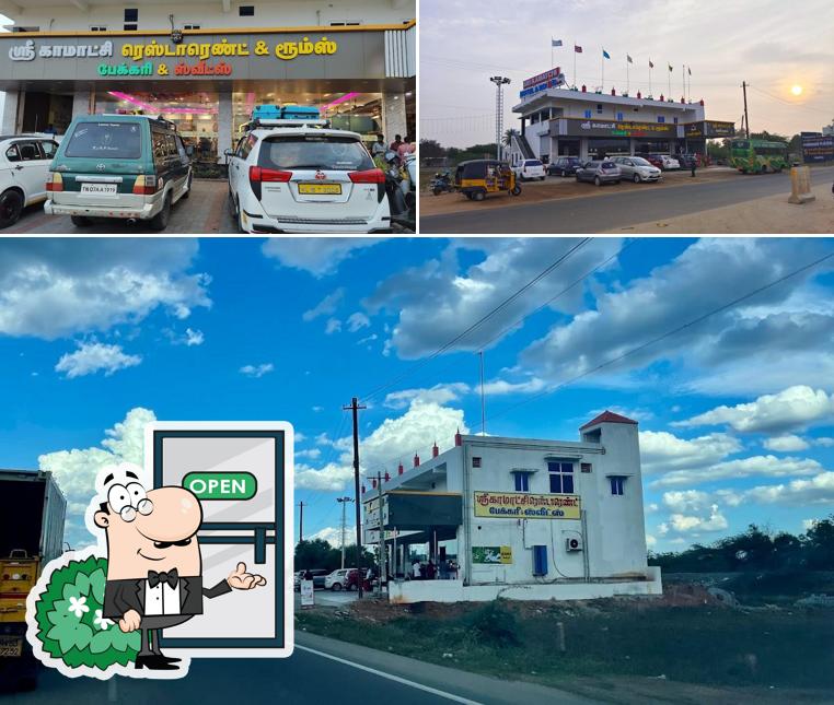 Enjoy the view at the outside area of Sri Kamatchi Restaurant and Rooms. Bakery and Tea shop