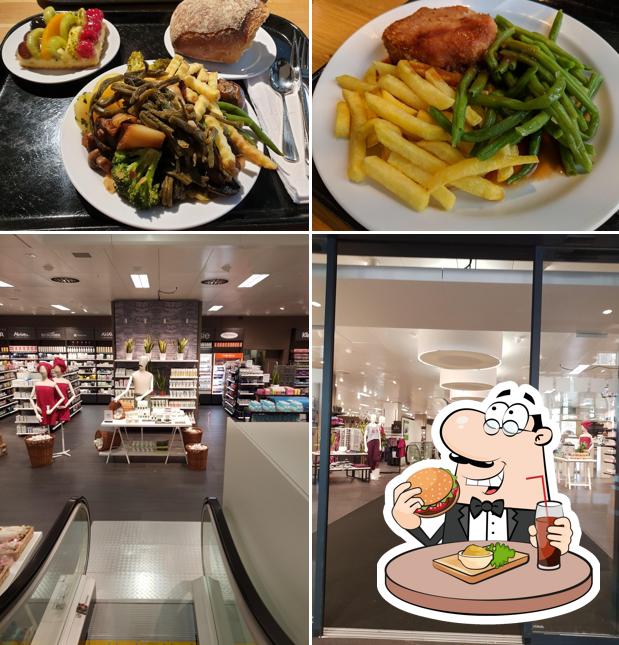 Ordina un hamburger a Coop Restaurant Basel Pfauen