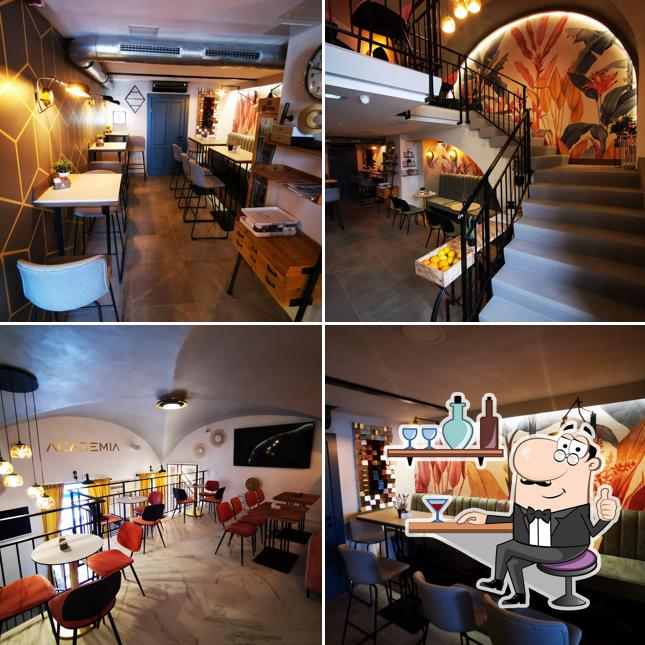 Gli interni di Academia Bistro & Coffee House