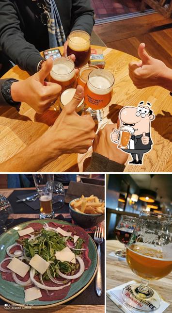 Commandez un verre de bière blonde ou brune