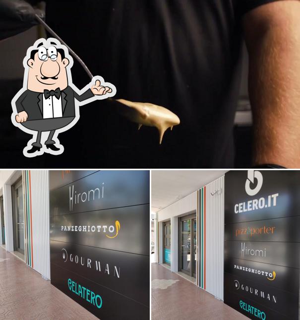 La interni e cibo del ristorante