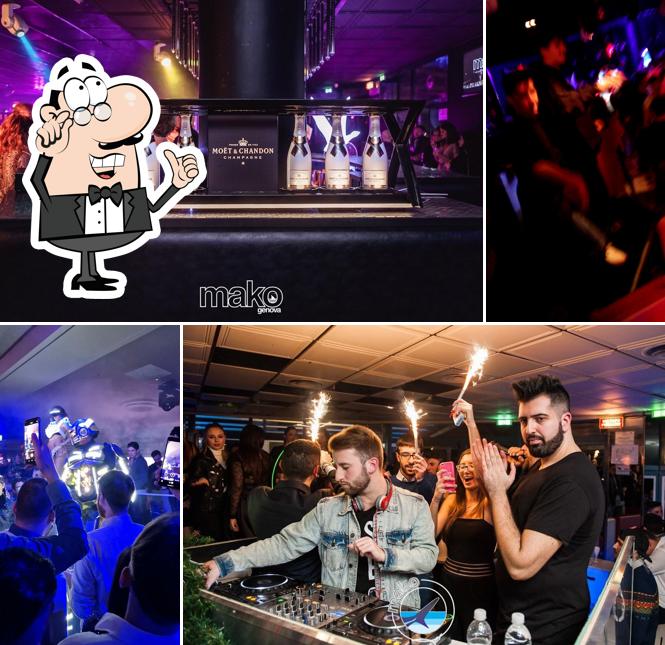 Gli interni di Mako Discotheque
