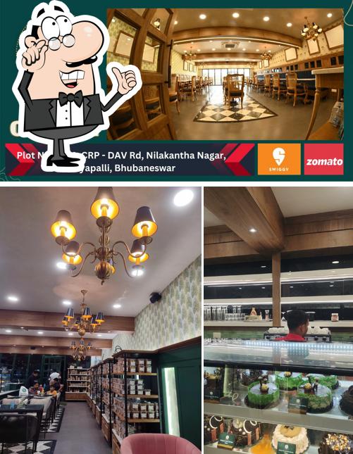Take a seat at one of the tables at Oberai Bakers & Cafe