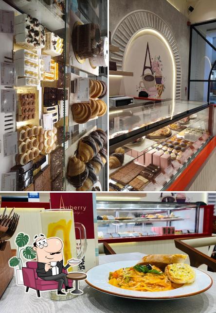 Take a seat at one of the tables at Auberry The Bake Shop