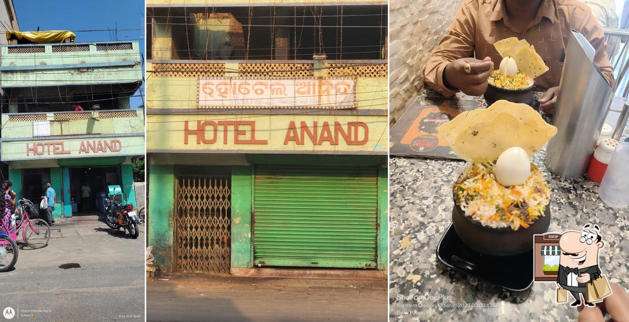 The exterior of Anand Hotel