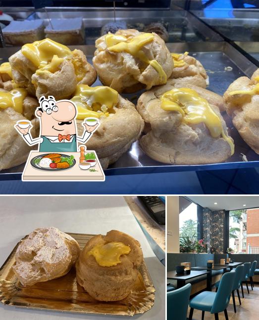 Tra le diverse cose da Pasticceria Cicogna si possono trovare la cibo e interni