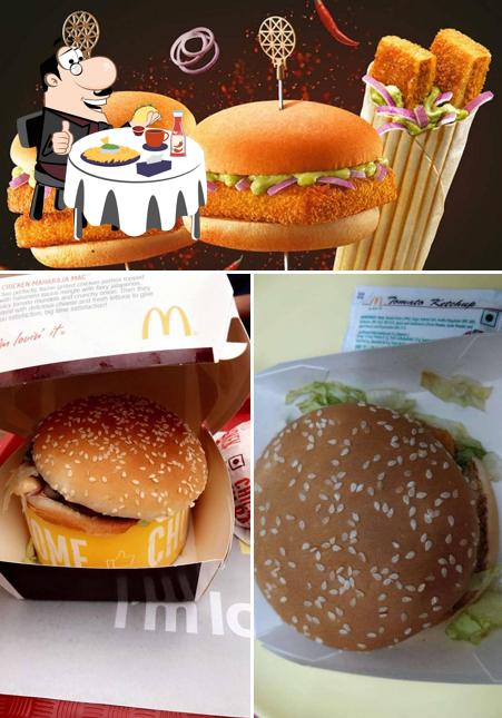 Get a burger at McDonald's