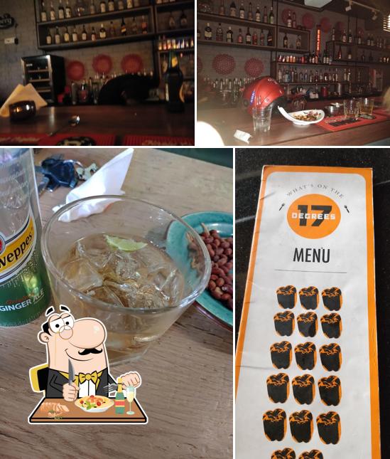 The picture of food and bar counter at Equator