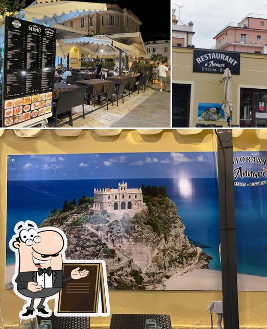 La esterno e interni del ristorante