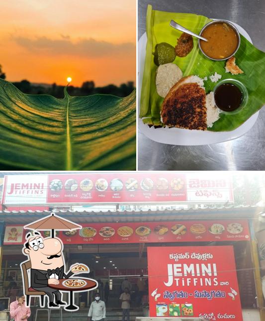 The picture of JEMINI TIFFIN’s exterior and food