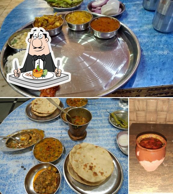 Take a look at the picture showing food and beverage at Pitambara Lodge & Bhojnalay