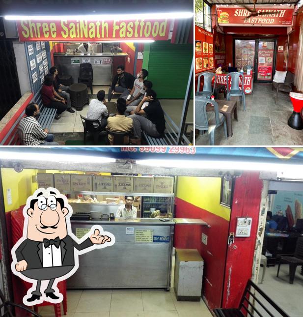 The interior of Shree Sainath Fast Food