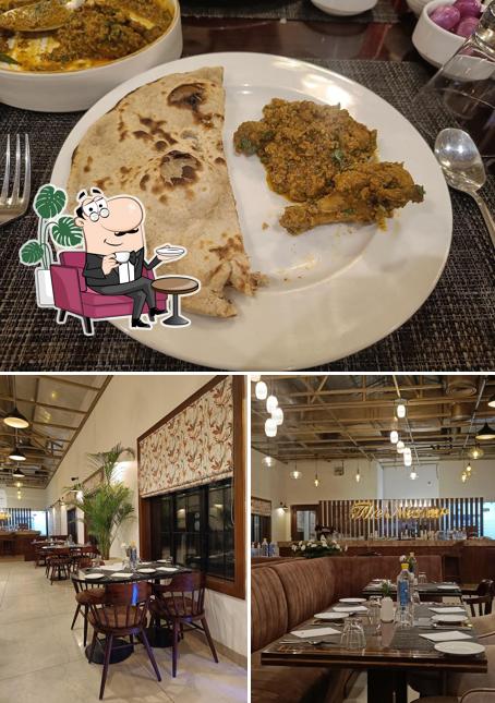 The image of The Nectar’s interior and food