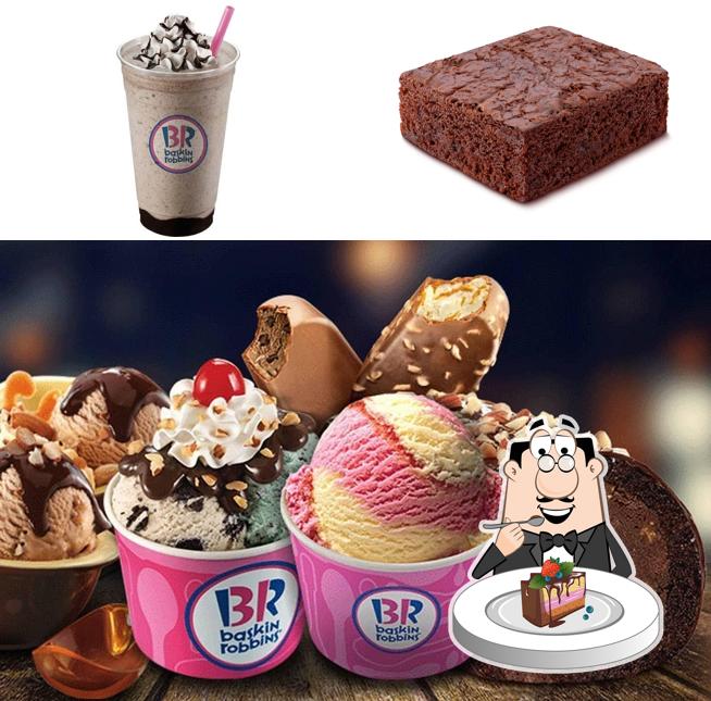 Chocolate cake at Baskin Robbins - Ice Cream Desserts