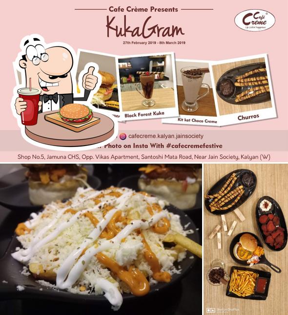 Order a burger at Café Crème - Kalyan (Jain Society)