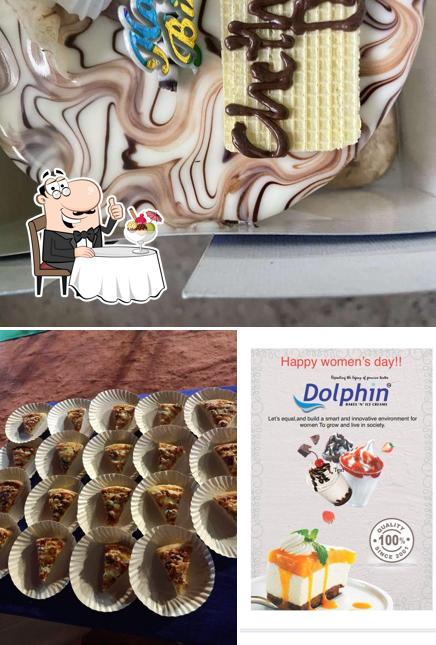 Dolphin Bakes 'N' Ice Creams offers a variety of sweet dishes