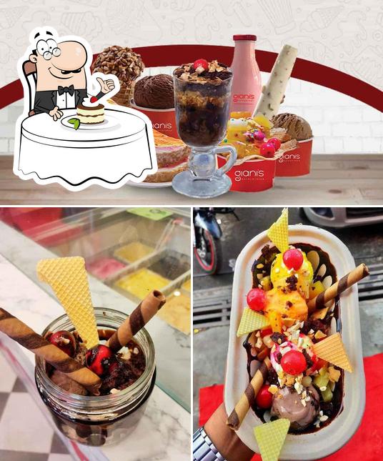 Giani's Ice Cream serves a number of sweet dishes