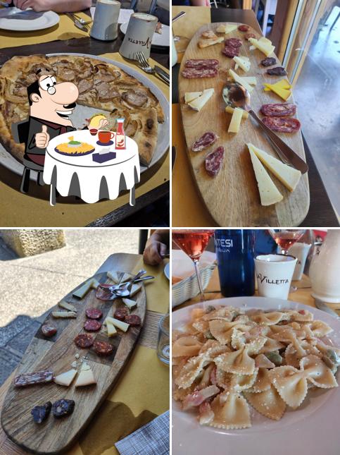 Piatto di formaggi al La Villetta