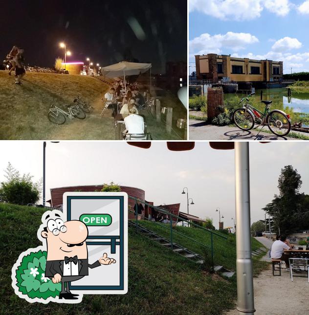 Tra le varie cose da Telaio BiKe Café si possono trovare la esterno e interni