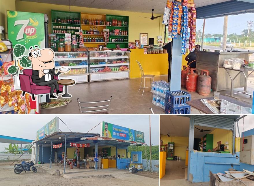 Take a look at the picture displaying interior and exterior at SASTI CAFE