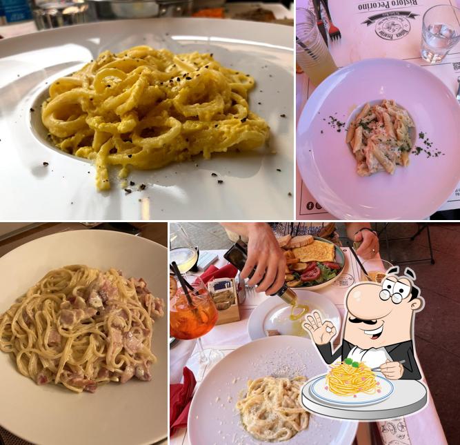 Spaghetti alla carbonara al Ristoro Pecorino