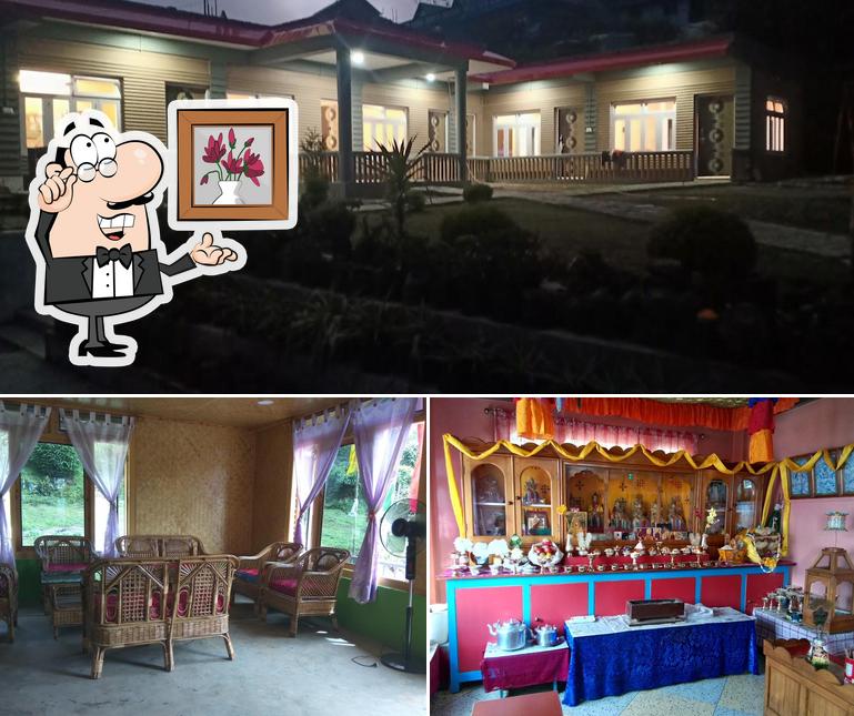The picture of interior and exterior at Twin INN Restaurant